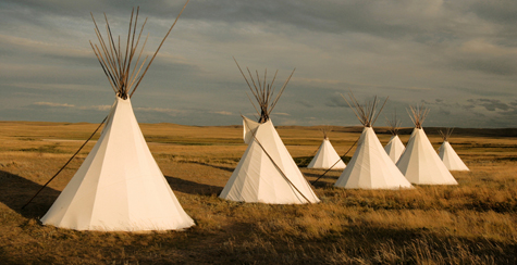 Native American Teepees Props.