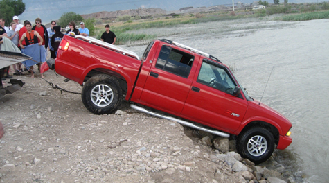 Truck Rescue Support, Utah Lake.